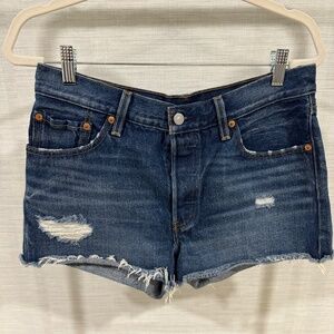 501® ORIGINAL FIT HIGH RISE WOMEN'S SHORTS in dark wash